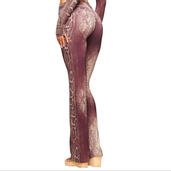 I.AM.GIA Pants - IAMGIA Blare Trackpant Womens Large Snake Print Pants Only Stretch Pull On NEW